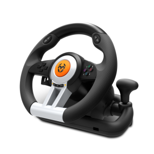 Krom K-Wheel Negro USB Volante + Pedales Analógico/Digital PlayStation 4, Playstation, Playstation 3, Xbox One